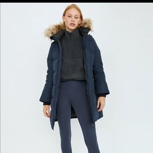 Tna powder parka, navy, size M